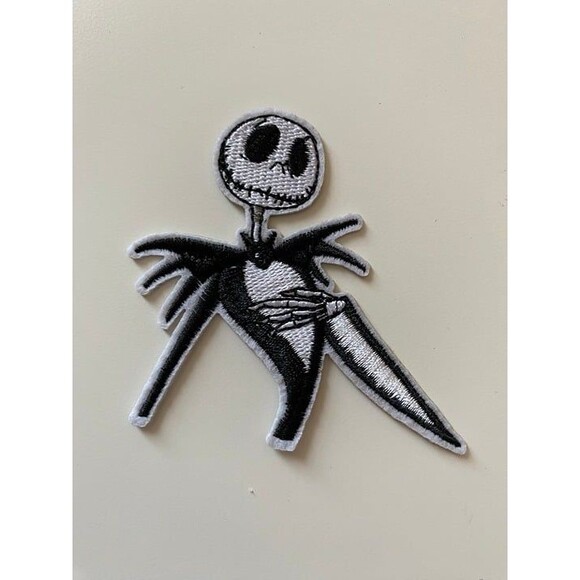 Jack Skeleton Iron on Patch - Picture 1 of 1